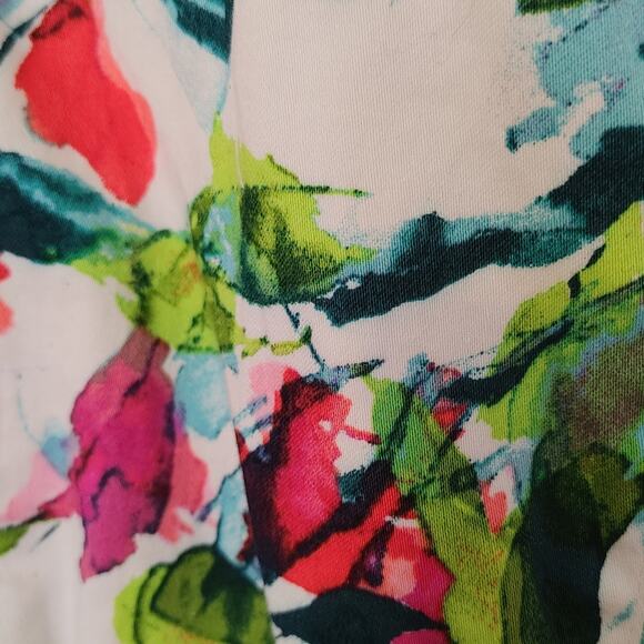 American Living Size 10 Floral Flower Print Dress Sleeveless Cotton Wedding - Picture 9 of 11